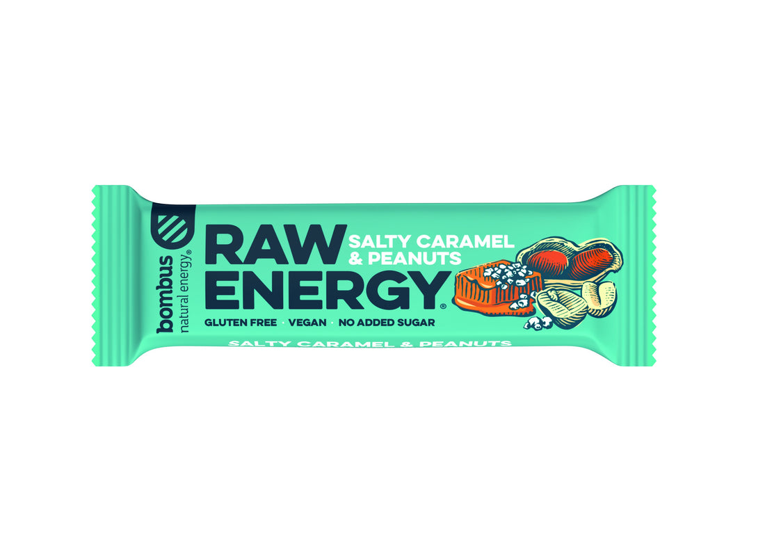 Bombus raw tyčinka so slaným karamelom a arašidmi 50 g - 87092