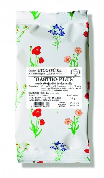 Gyógyfű Čajová zmes na trávenie  gastro-plus 50 g - 50286
