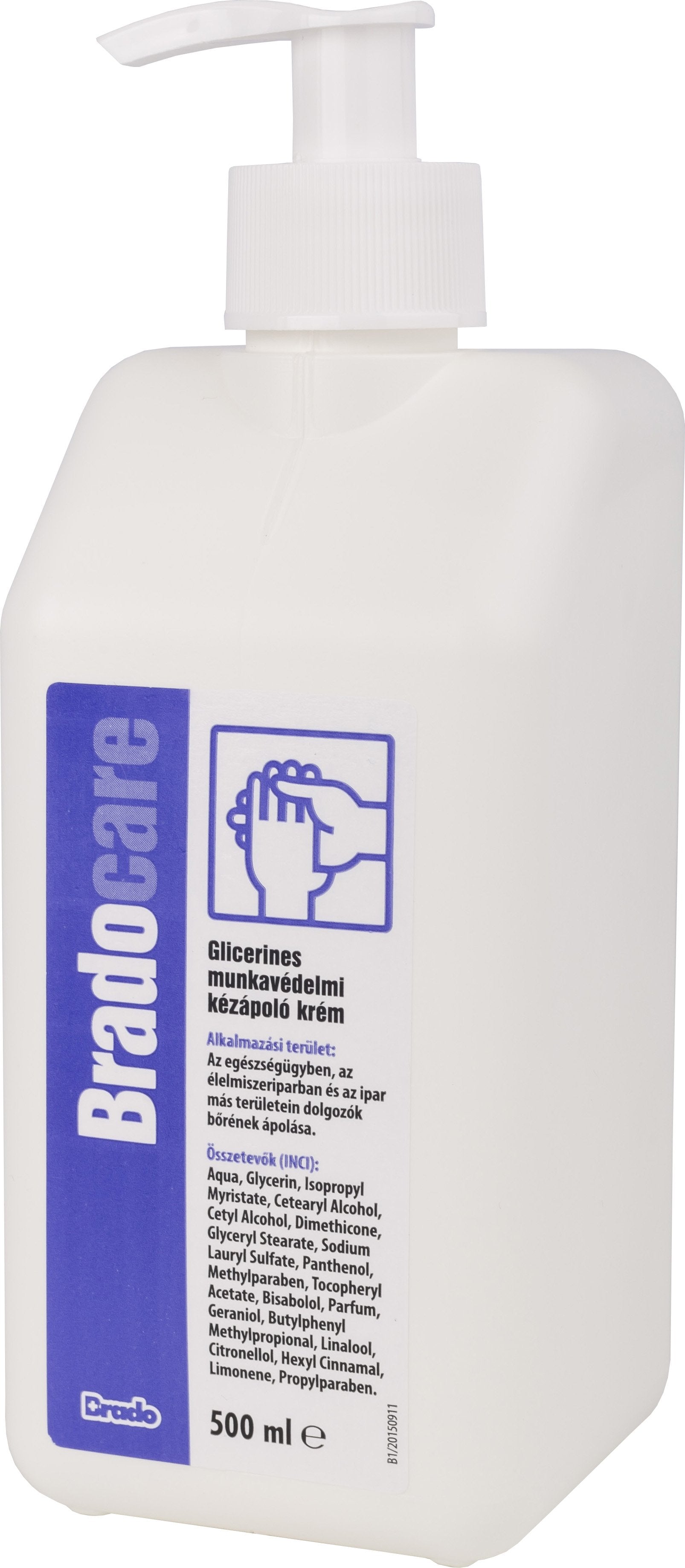 Bradocare krém na ruky s glycerínom 500 ml - 83885