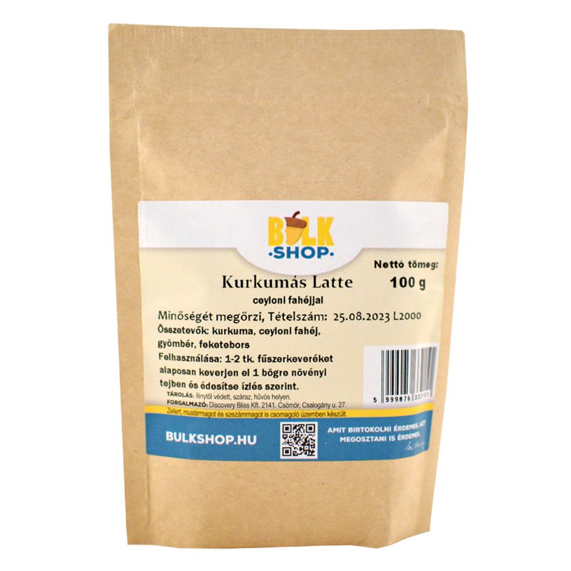 Bulk Shop Kurkuma Latte 100 g - 88775