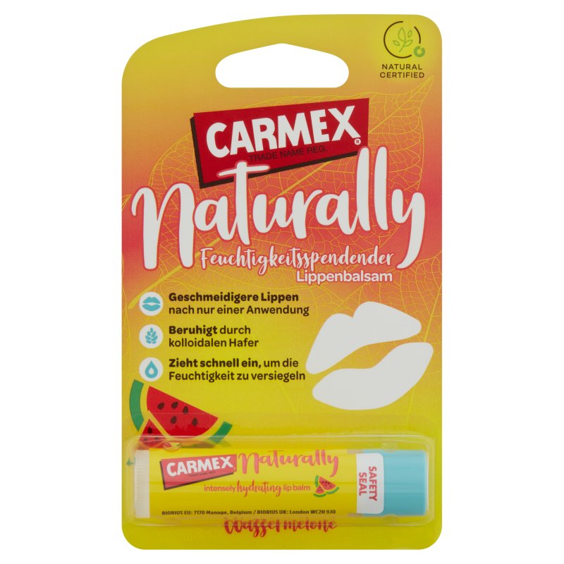 Carmex prírodná starostlivosť o pery melónová tyčinka 4 g - 92762