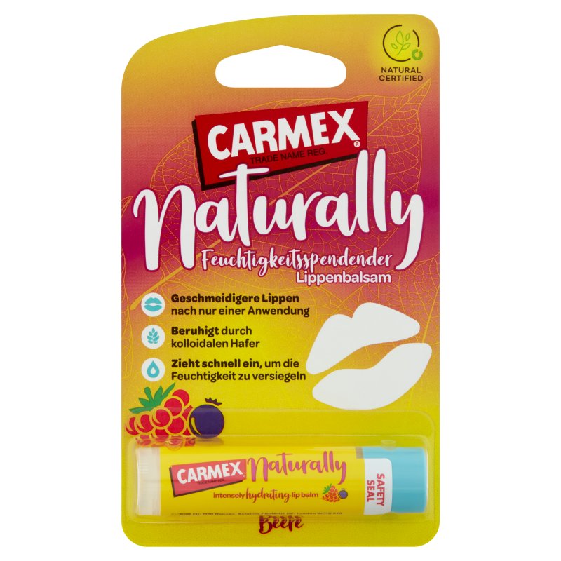 Carmex prírodná starostlivosť o pery v tyčinke bobuľové ovocie 4 g - 92761