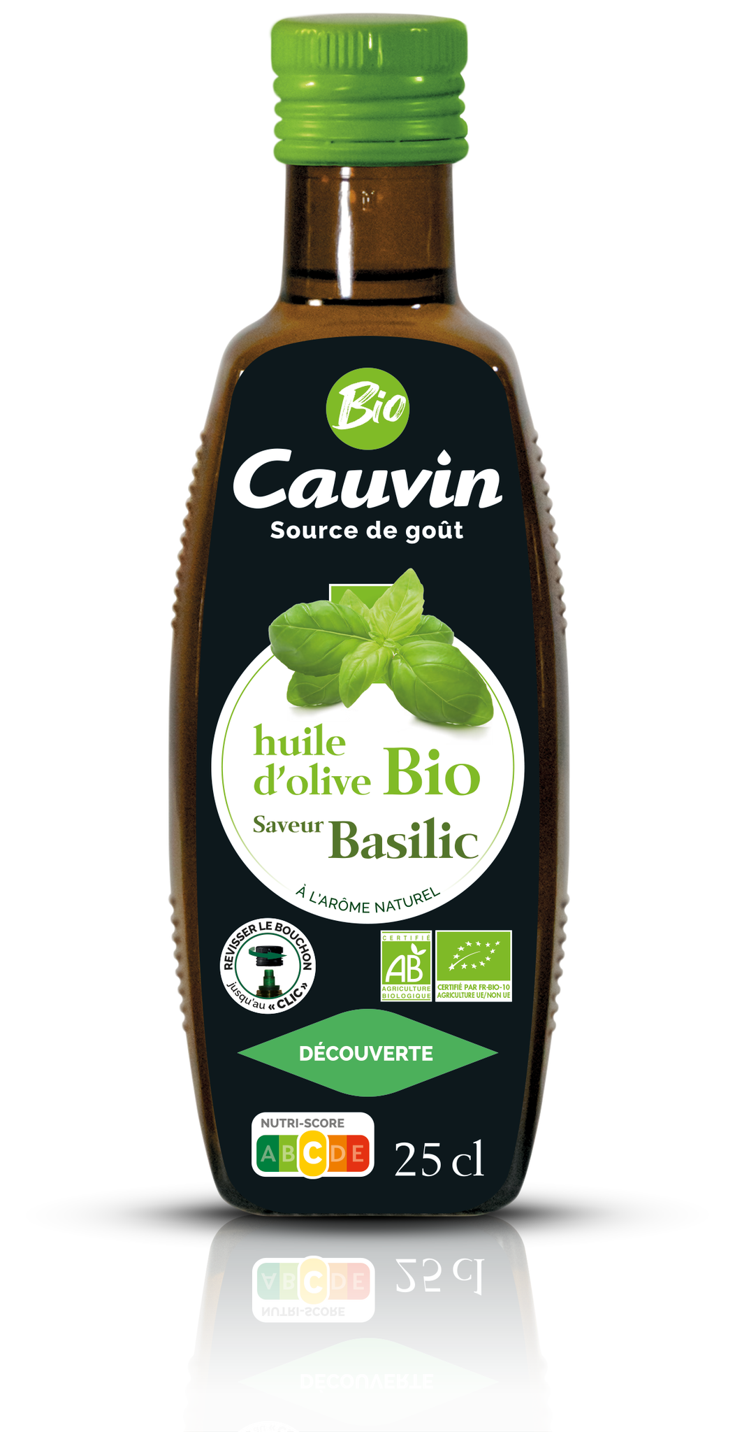 Cauvin bio bazalkový olivový olej 250 ml