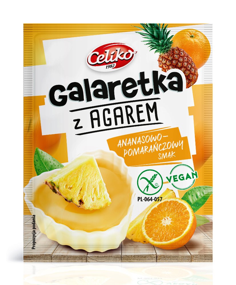 Celiko tortové želé s agarom ananás-pomaranč 45 g - 93074