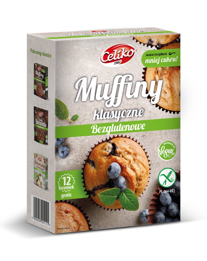 Celiko zmes múky na muffiny classic 280 g - 92621