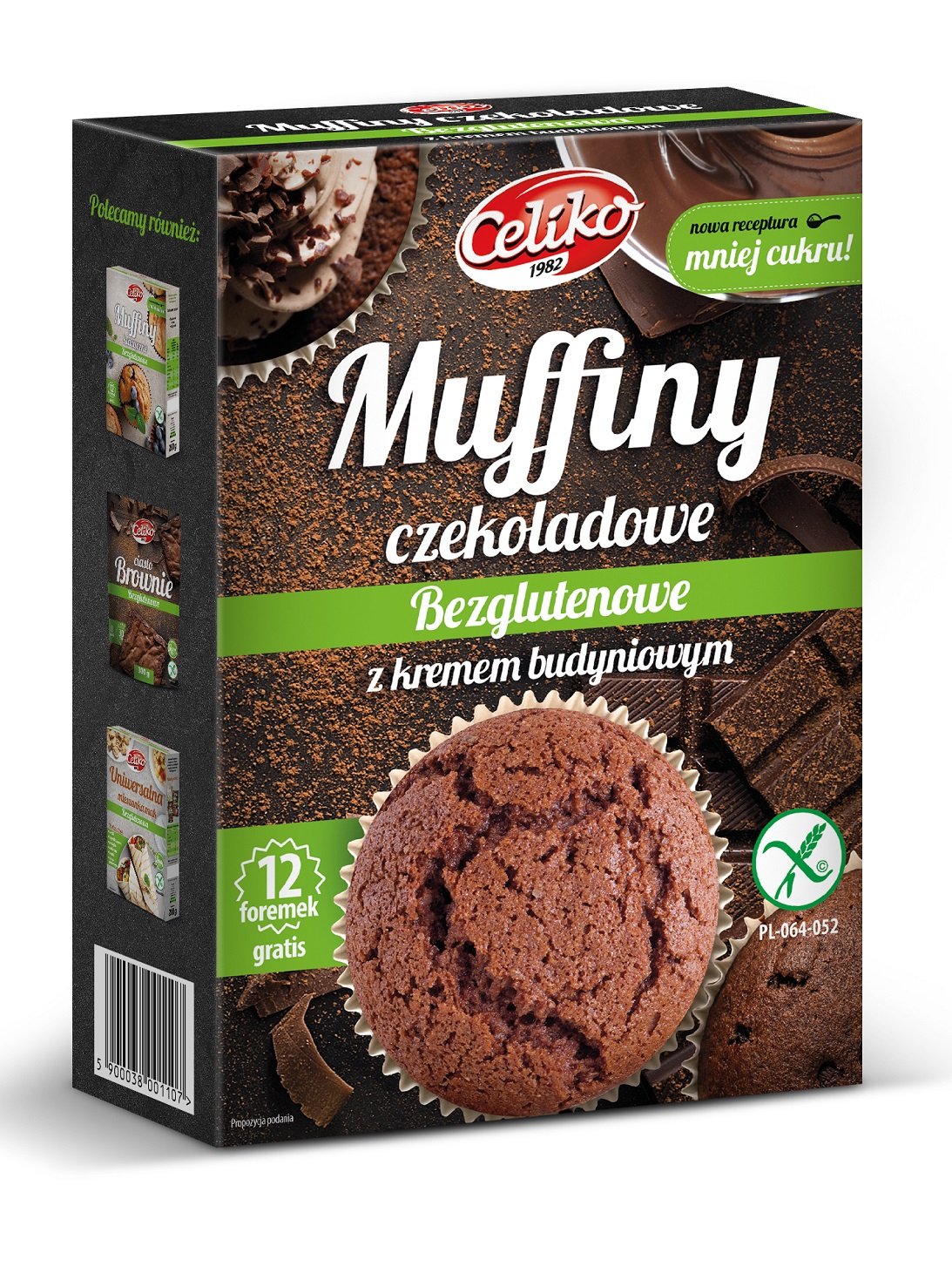 Celiko múka na muffiny s kúskami horkej čokolády a krémom 310 g - 92622