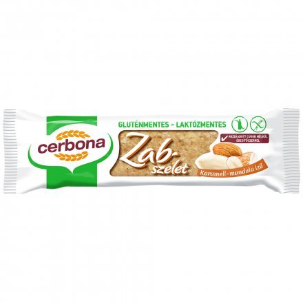 Cerbona bezlepková ovsená tyčinka s príchuťou karamelu a mandlí 40 g - 60045