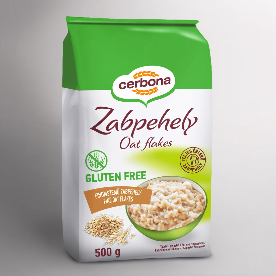Cerbona bezlepkové ovsené vločky jemnozrnné 500 g - 83088