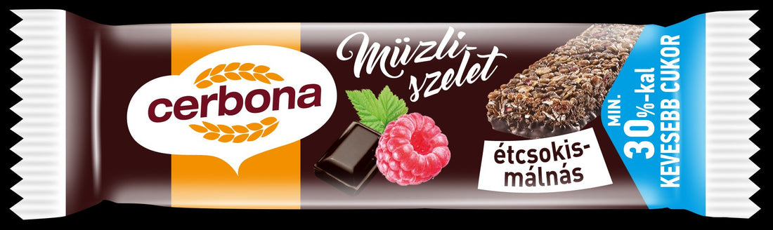 Cerbona tyčinka s horkou čokoládou a malinami 20 g - 32071