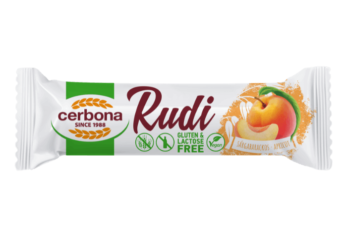 Cerbona rudi s marhuľovou náplňou a kakaovou polevou, bez lepku a laktózy 30 g - 95787