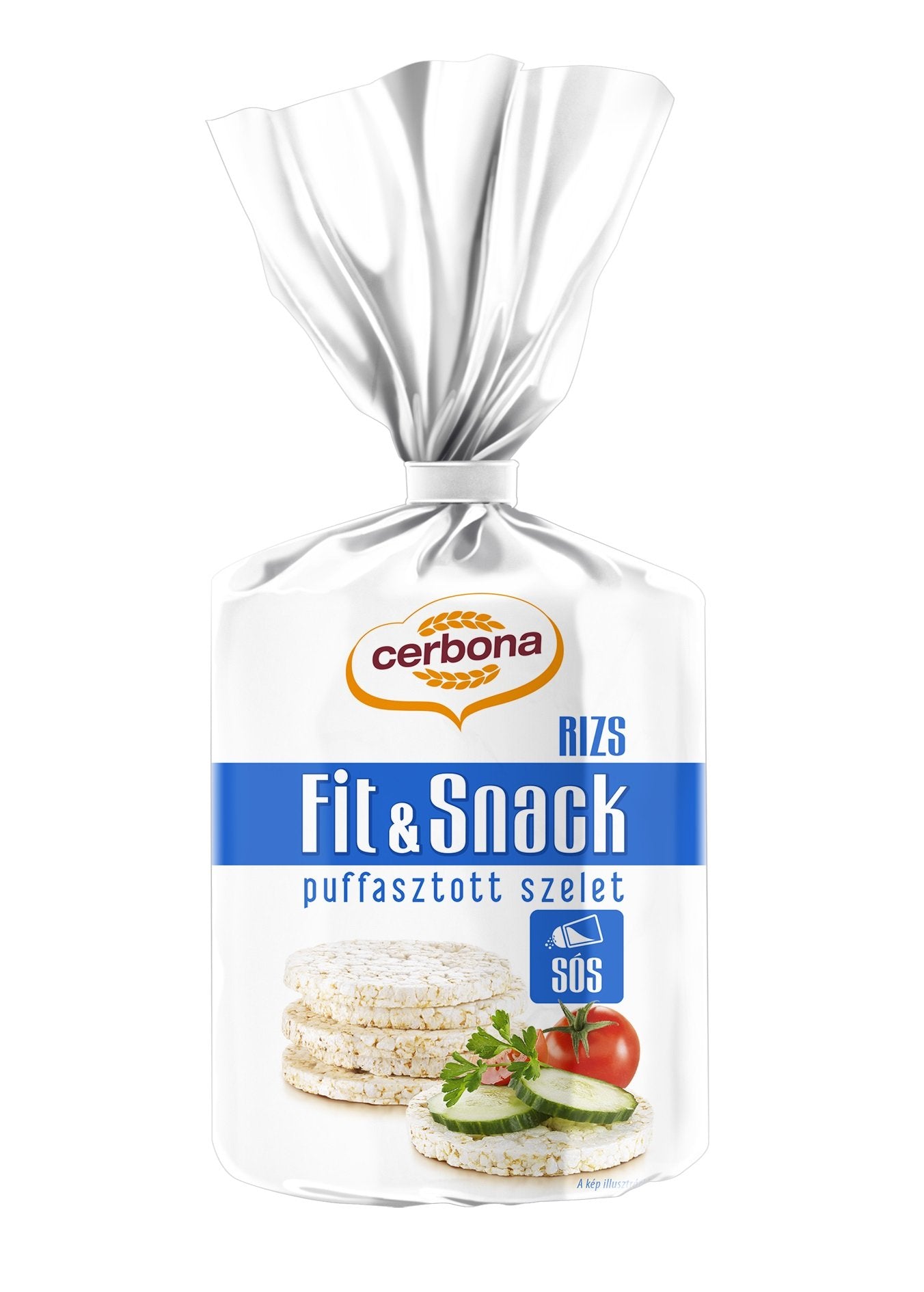 Cerbona pufovaná ryža s morskou soľou 90 g - 46421