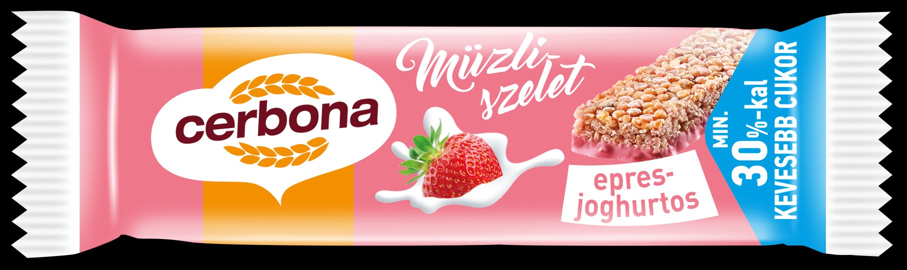 Cerbona jahodová jogurtová tyčinka 20 g - 43425