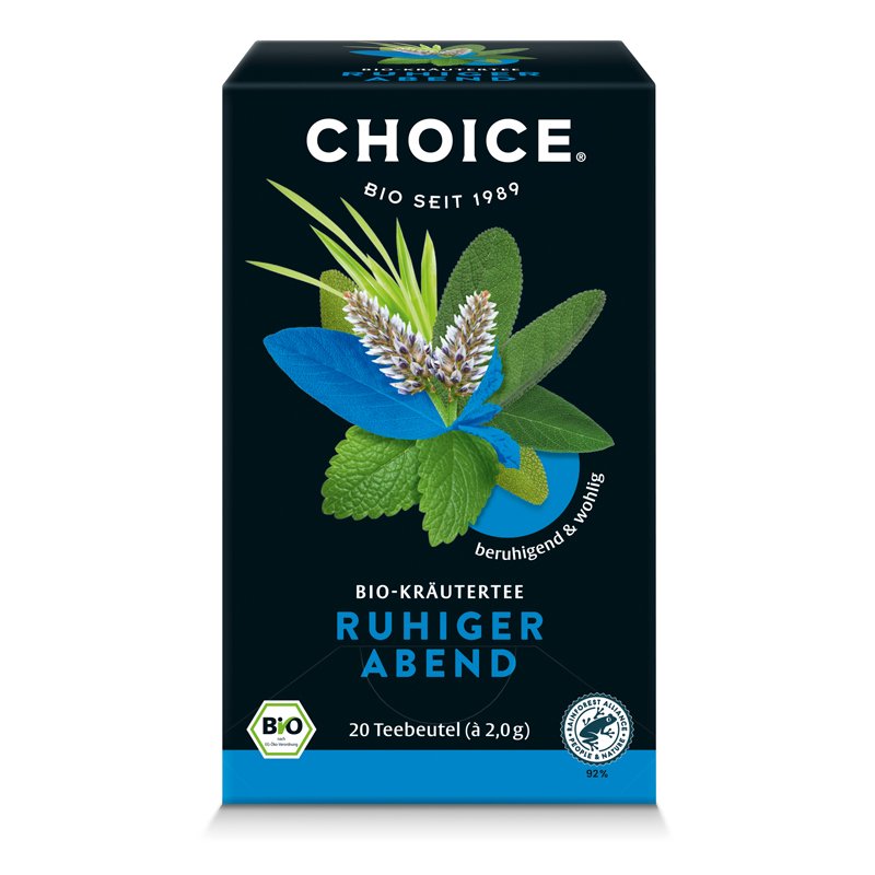 CHOICE Výber organického bylinného čaju upokojujúci večer 40 g - 94361