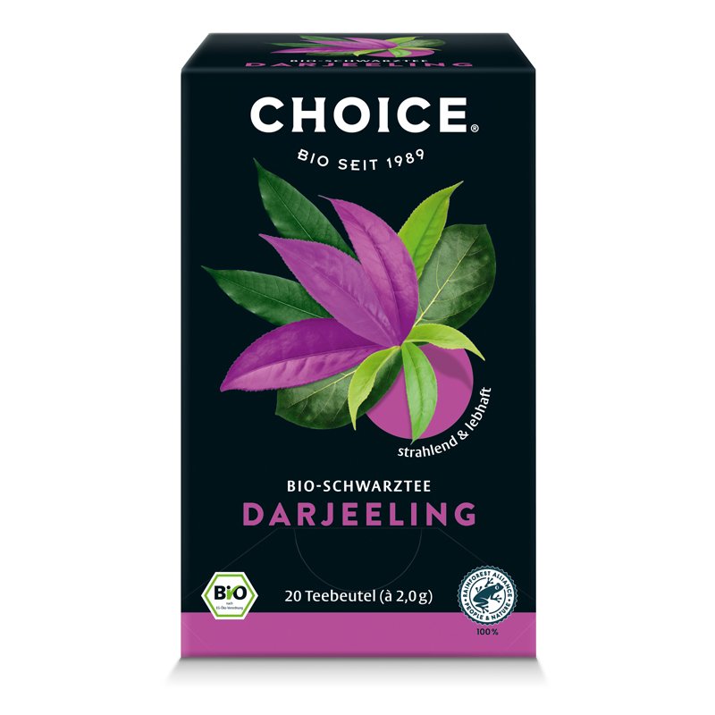 CHOICE Výber organického čierneho čaju darjeeling 40 g - 94365