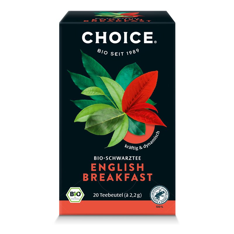 CHOICE Výber organického čierneho čaju anglické raňajky 44 g - 94367