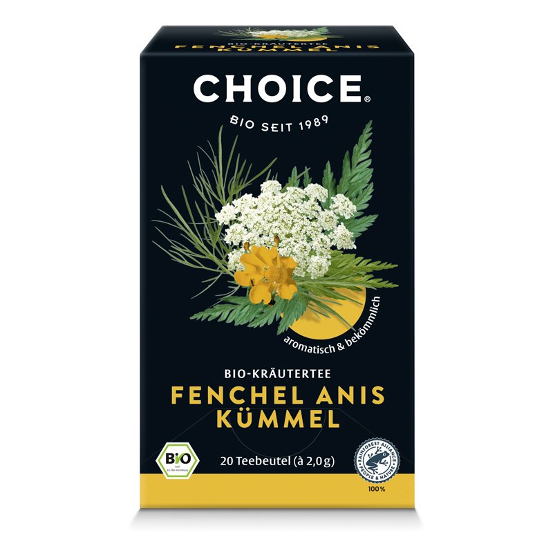 CHOICE Výberový organický bylinný čaj fenikel, aníz a rasca 40 g - 94364