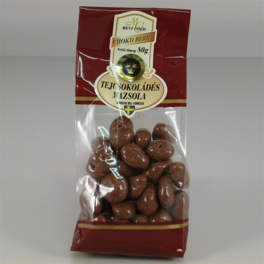 Čoko bobule mliečna čokoláda s hrozienkami 80 g - 22691
