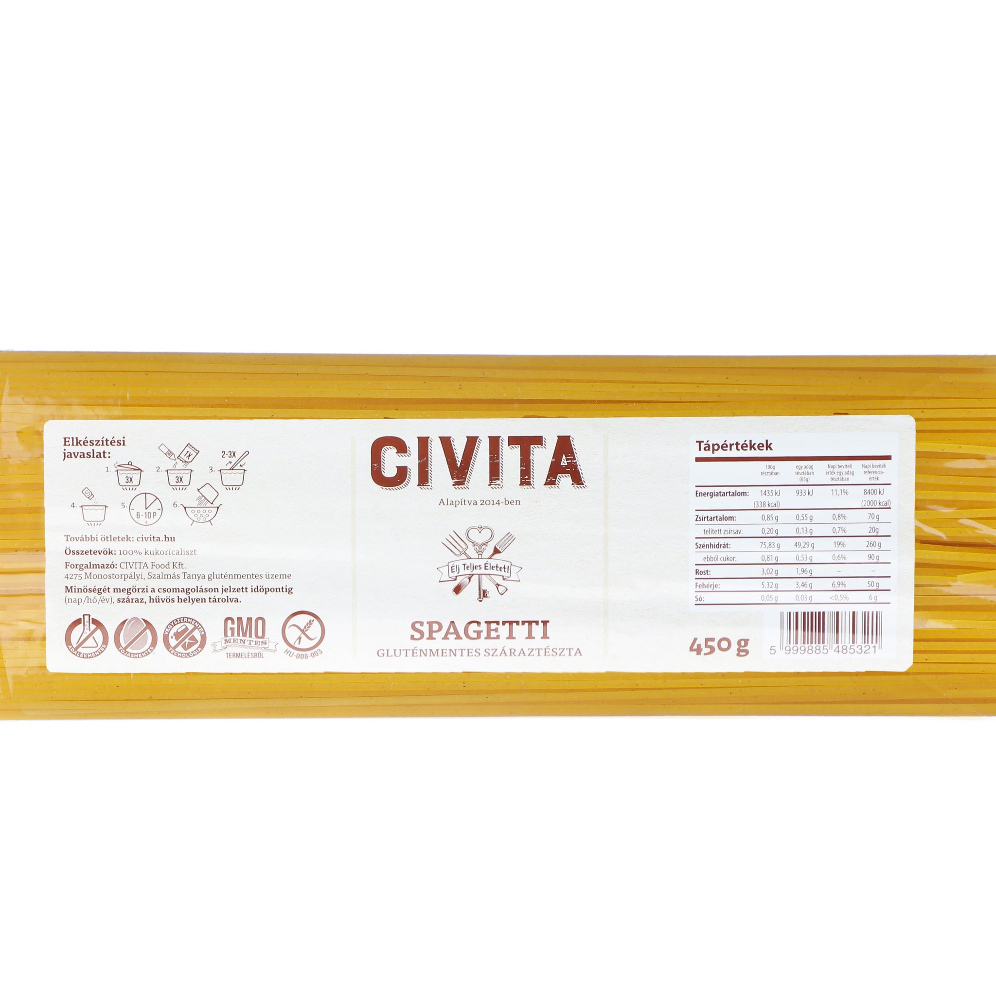 Civita kukuričné špagety 450 g - 43756