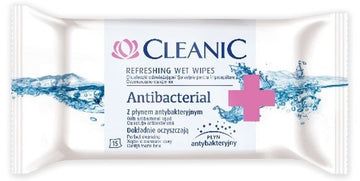 Antibakteriálne zvlhčené osviežujúce obrúsky Cleanic 15 ks - 91734