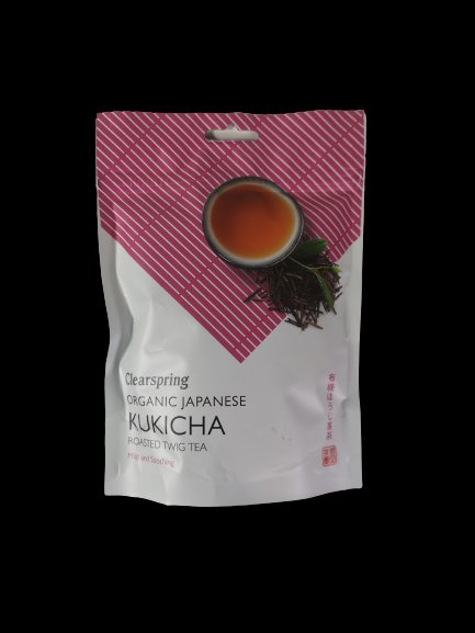 Clearspring organický pražený zelený čaj kukicha 90 g - 85825