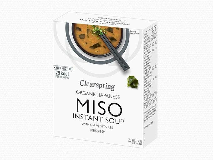 Clearspring organická miso polievka s morskou zeleninou 4 kusy - 88945