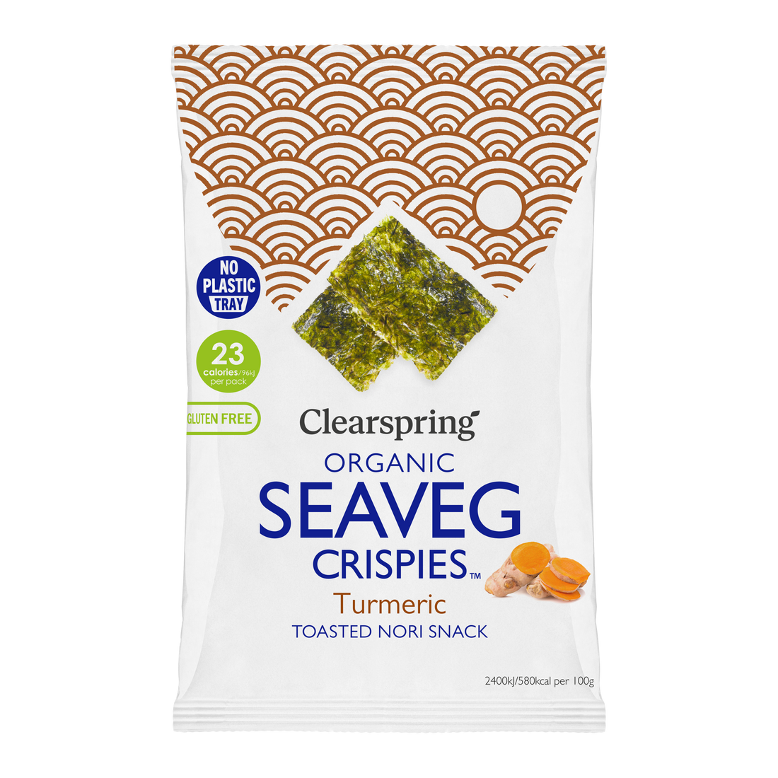 Clearspring organické chrumkavé morské riasy s kurkumou 4 g - 96154