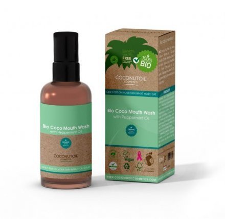 Coconutoil cosmetics organická kokosová ústna voda s mätou 100 ml - 58604