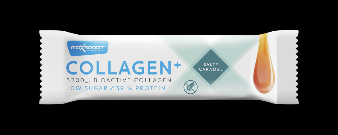 Max Sport kolagénová tyčinka so slaným karamelom 40 g - 81058