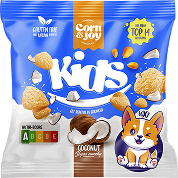 Kukuričný snack pre deti kokosový bez lepku 40 g - 96279