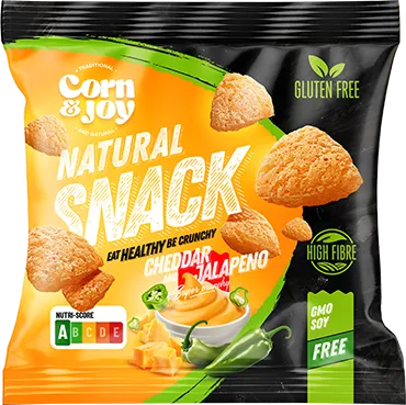 Kukuričný snack Joy so syrom čedar a jalapeňom bez lepku 40 g - 96282