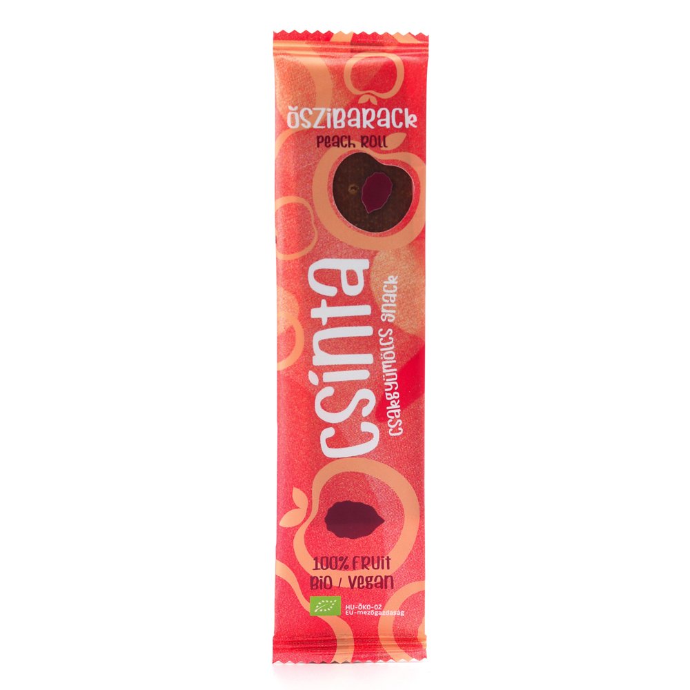Csinta organické ovocné rolky broskyňa 12 g - 91638