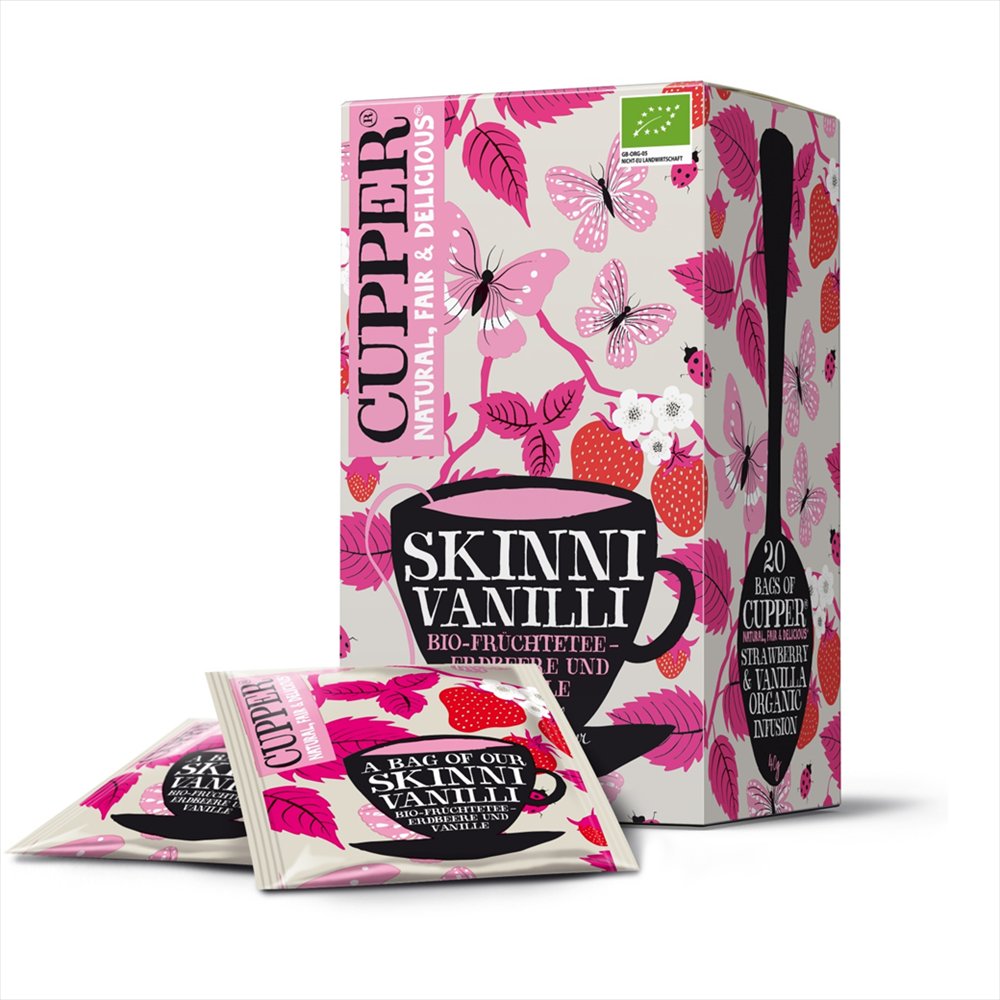 Cupper organického ovocného čaju vanilka 20 kusov 40 g - 58255