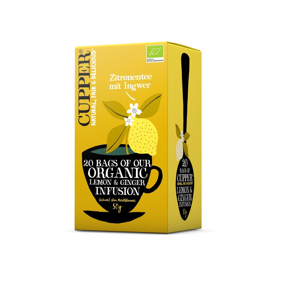 Cupper organický citrón,  zázvor - 58250
