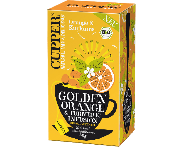 Čaj Cupper z organického pomaranča a kurkumy 40 g - 94800