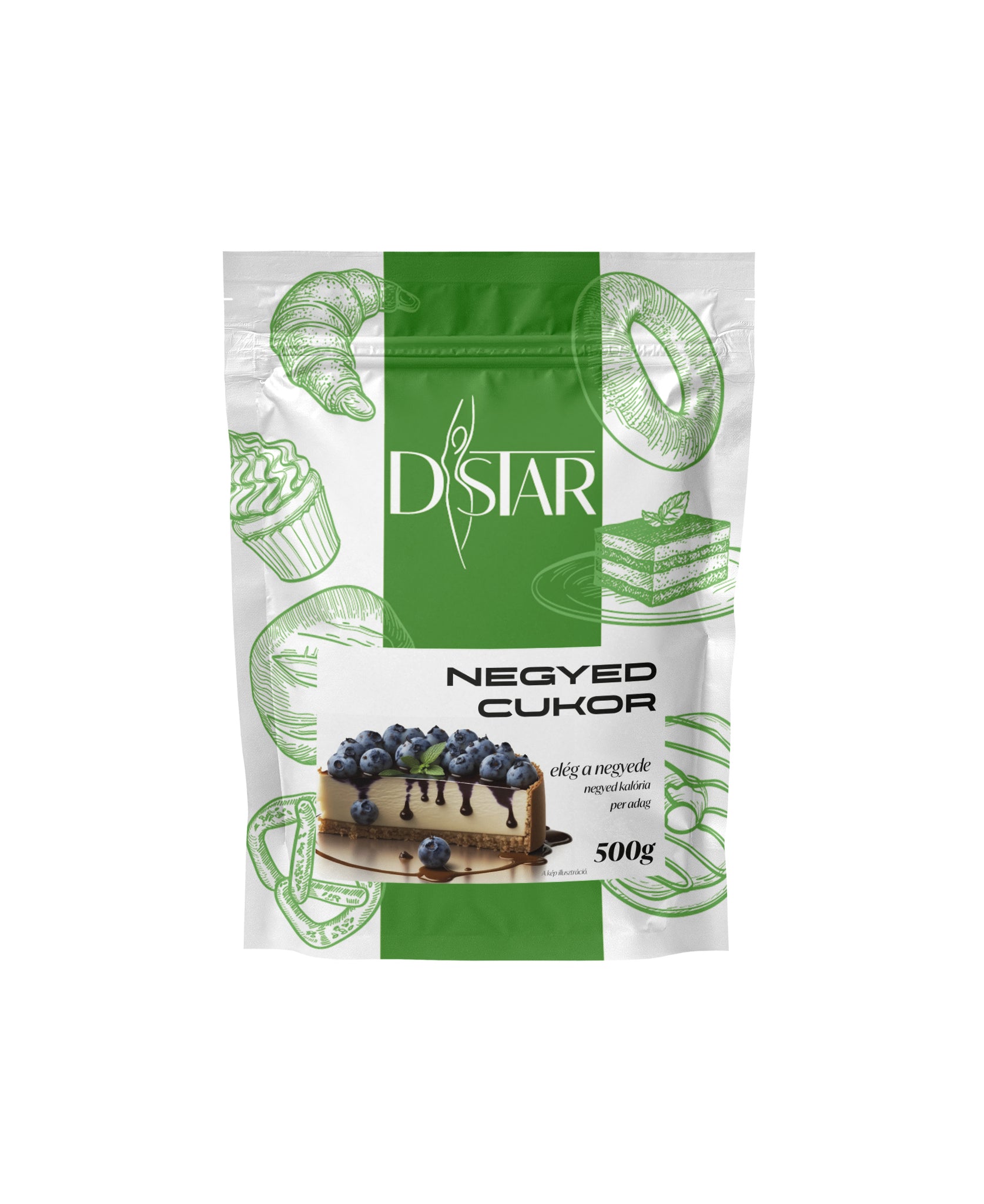 D-Star štvrťcukor štvornásobný cukor so sladidlom 500 g