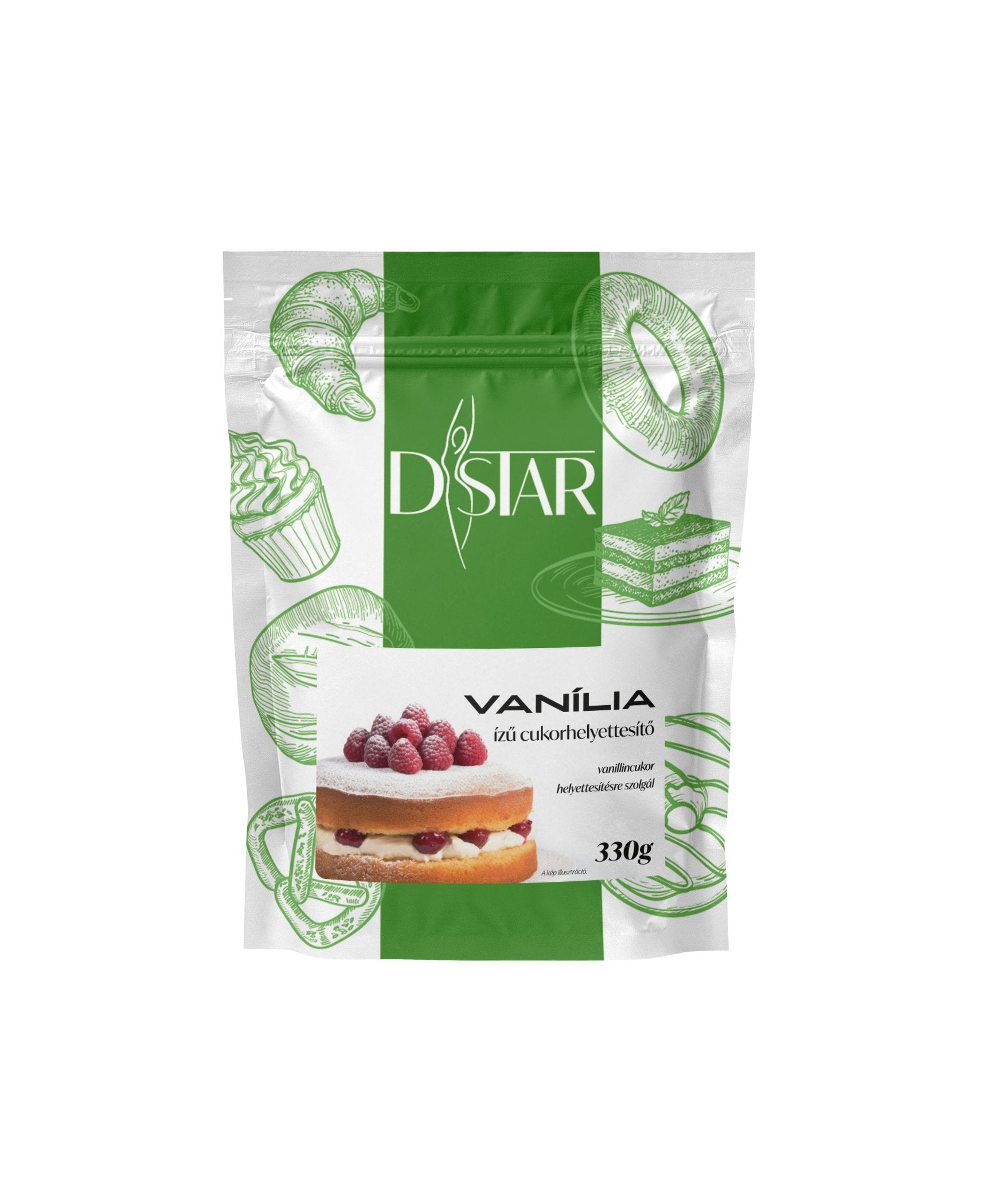 D-Star náhradný cukor s vanilkovou príchuťou 330 g - 95618