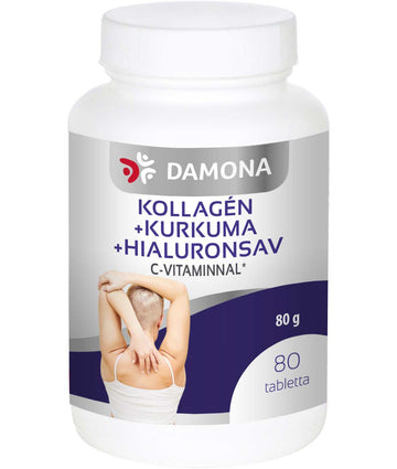 Damona kolagén+kurkuma+hialuron tablety 80