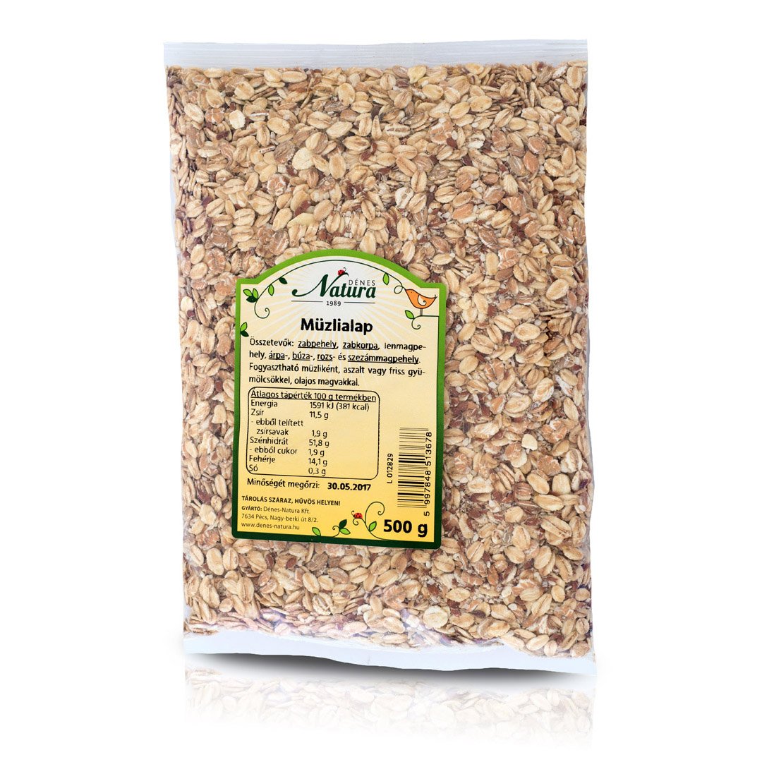Dénes Natura müsli základ 6 zložiek 500 g - 20639