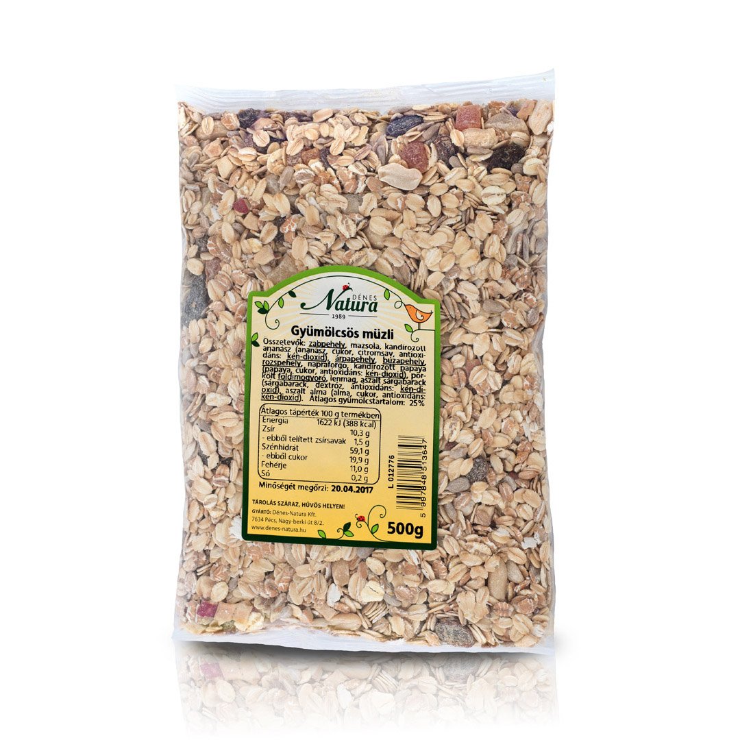 Dénes Natura ovocné müsli 500 g - 20597