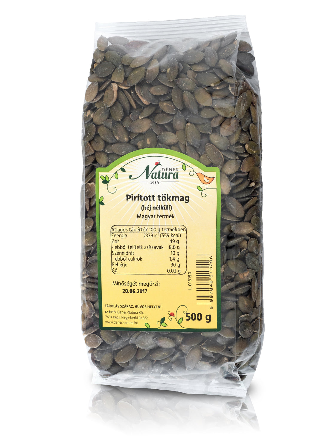 DénesNatura pražené tekvicové semienka 500 g - 17597