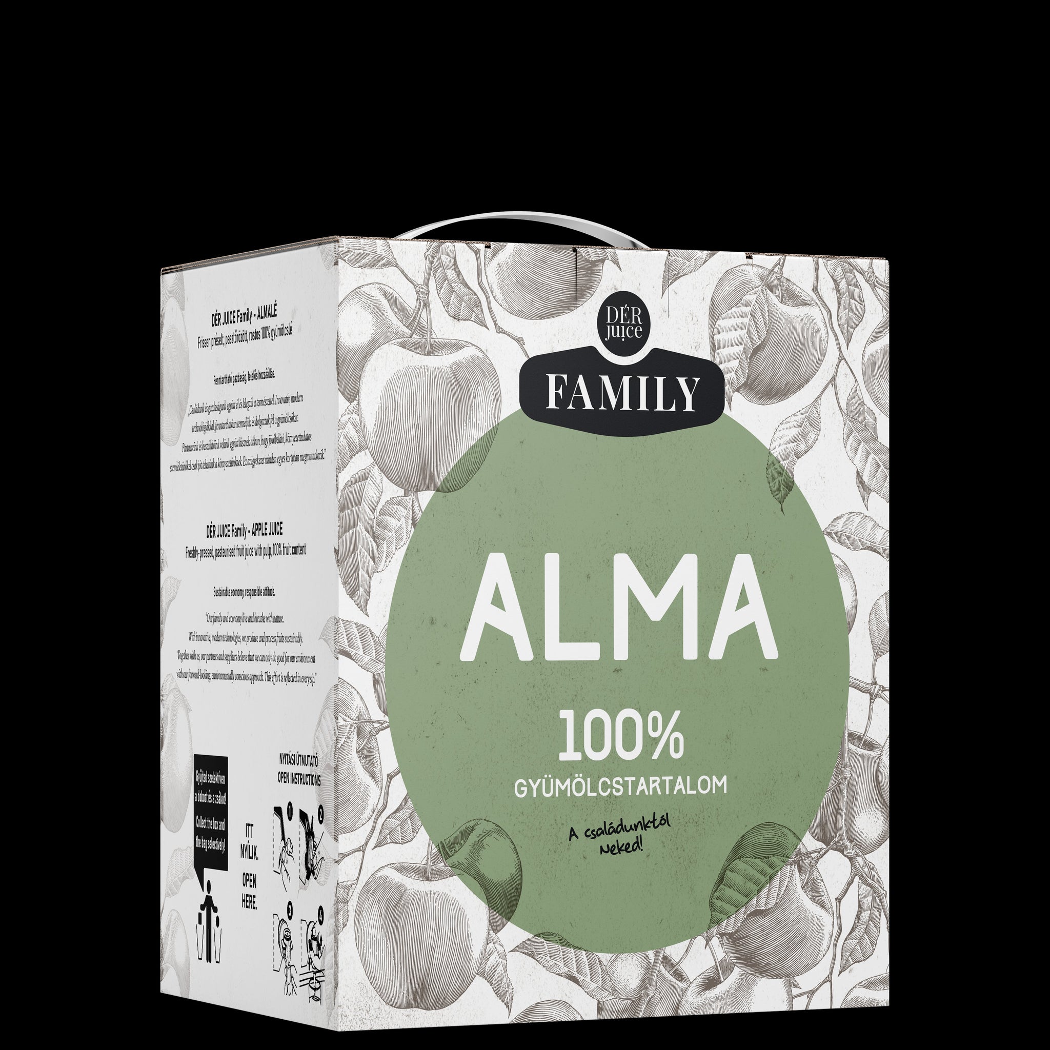 Dér juice family jablkový džús 100% 3000 ml - 50630