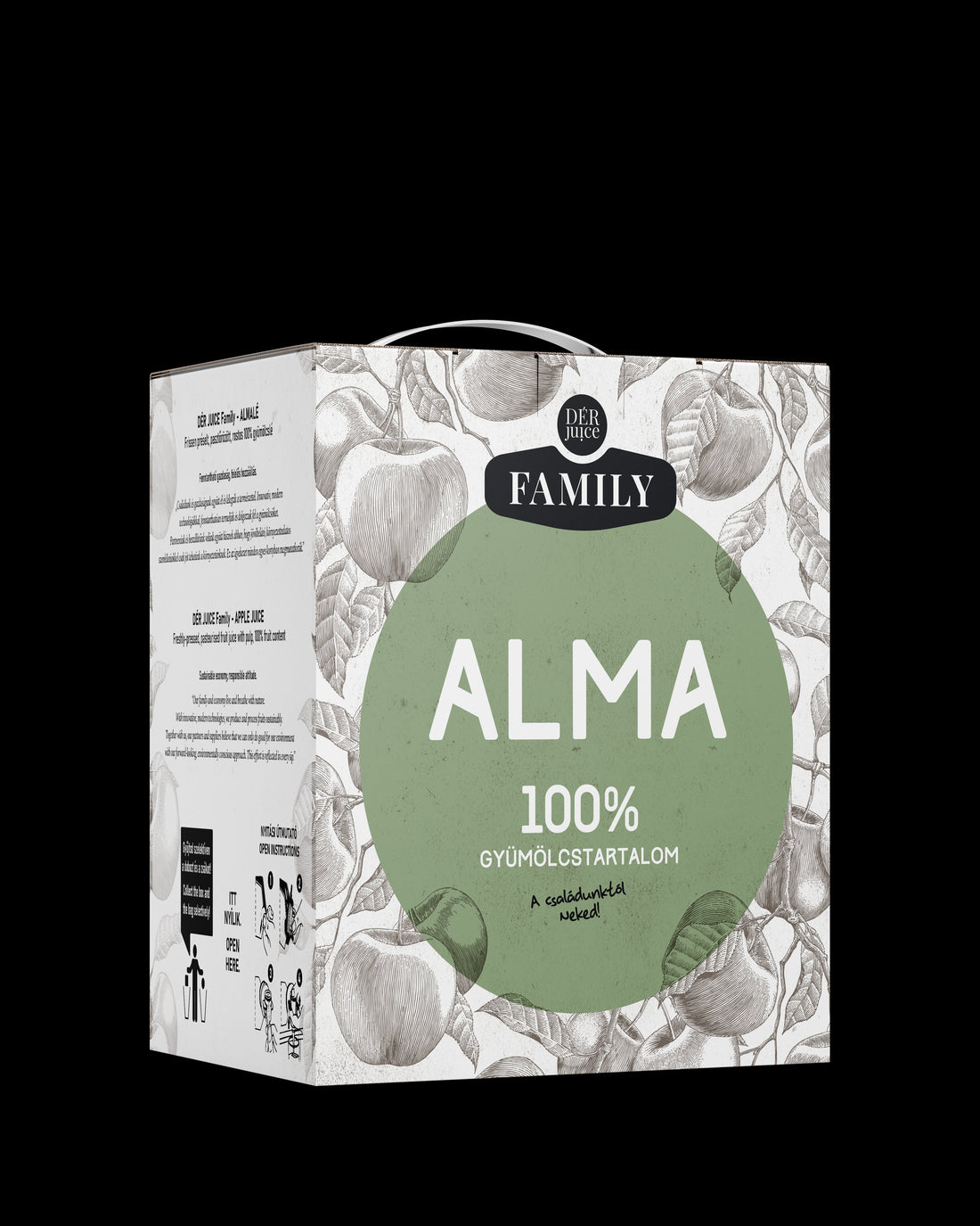 Dér juice family jablkový džús 100% 3000 ml - 50630