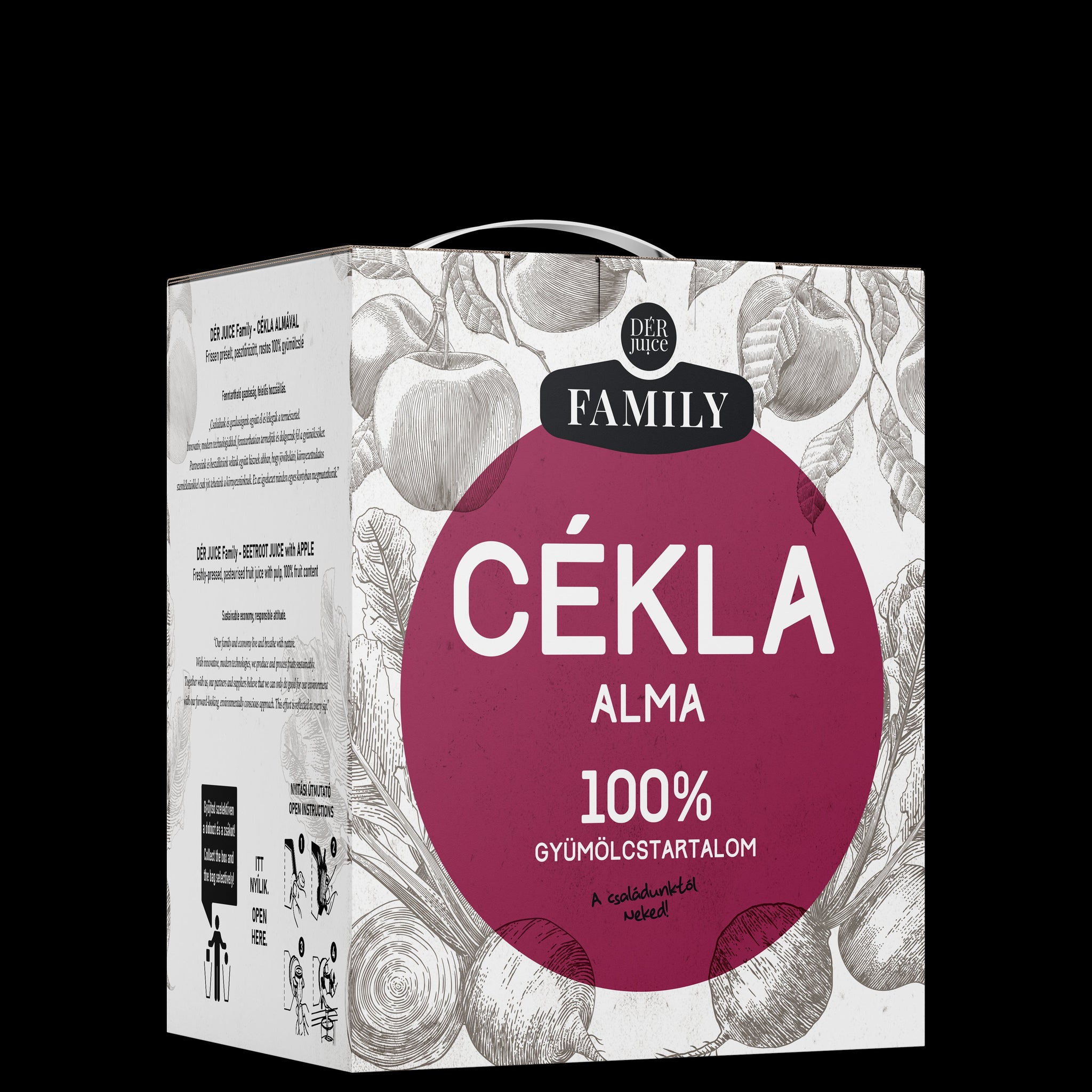 Dér juice family šťava z červenej repy a jabĺk 70-30% 3000 ml - 47231