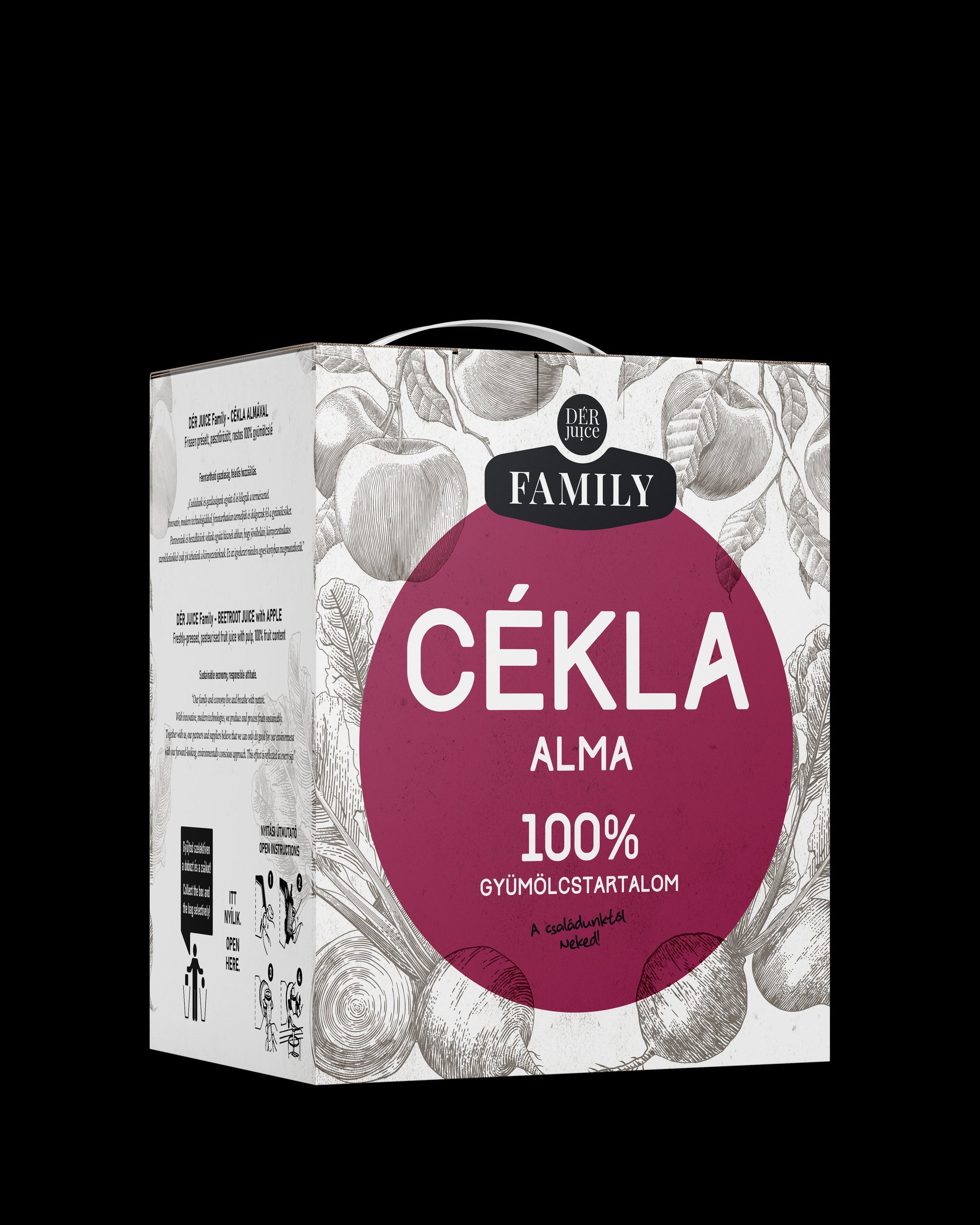 Dér juice family šťava z červenej repy a jabĺk 70-30% 3000 ml - 47231