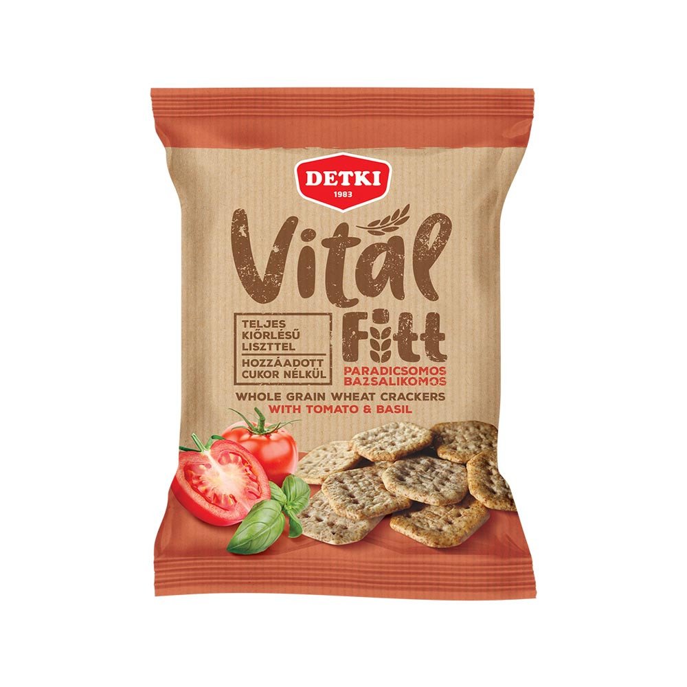 Detki vital fit celozrnné sušienky paradajka bazalka 100 g - 91261
