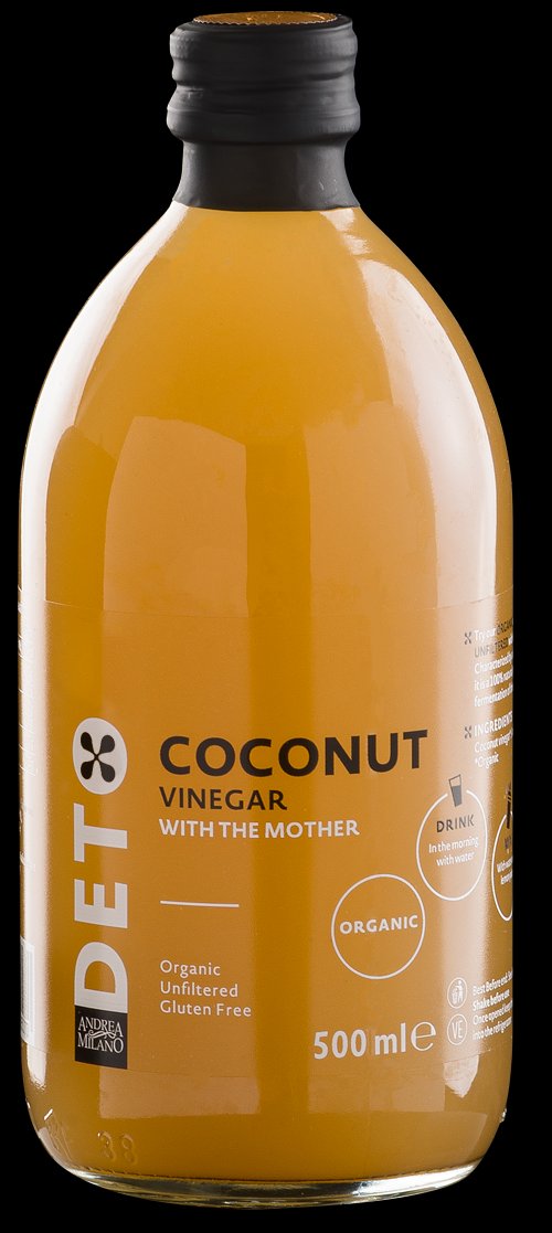 Deto organický nefiltrovaný kokosový ocot s "materský octom" 500 ml - 90598