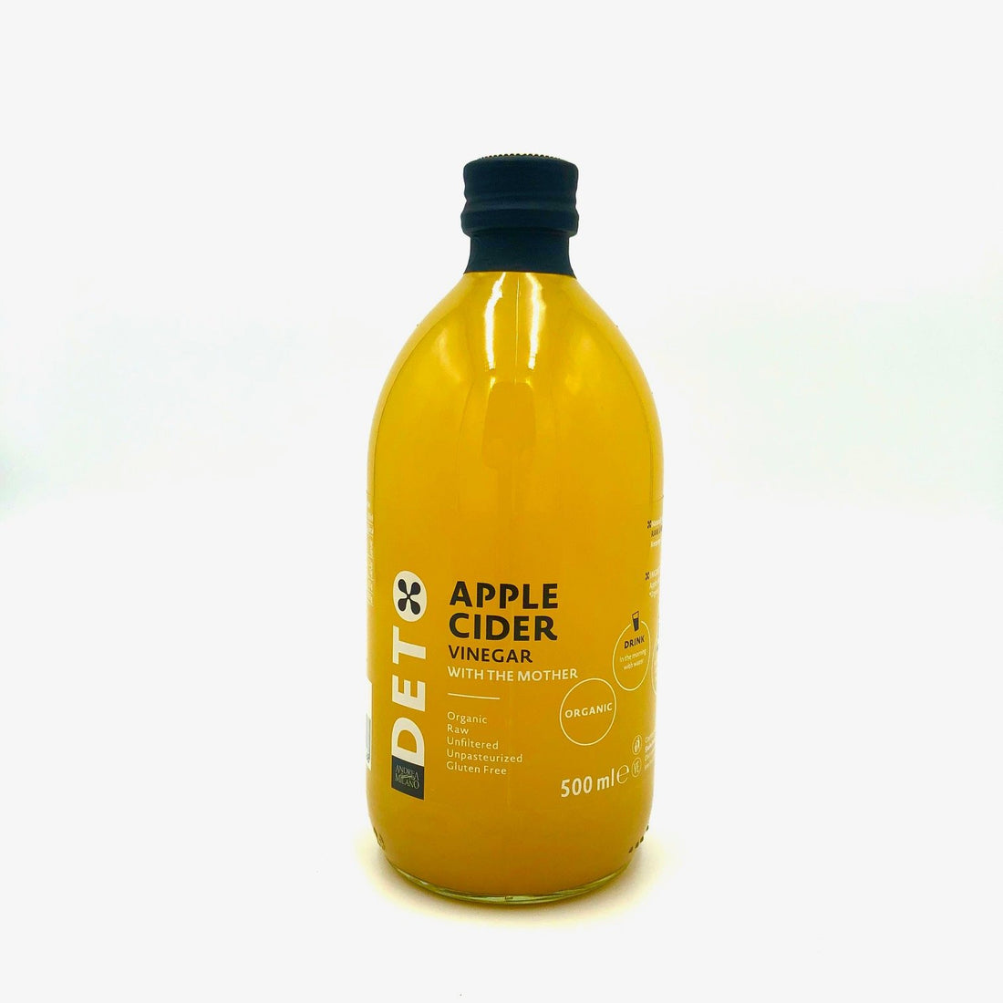 Deto organický nefiltrovaný sirup z jablčného octu 5% s "materský octom" 500 ml - 90188