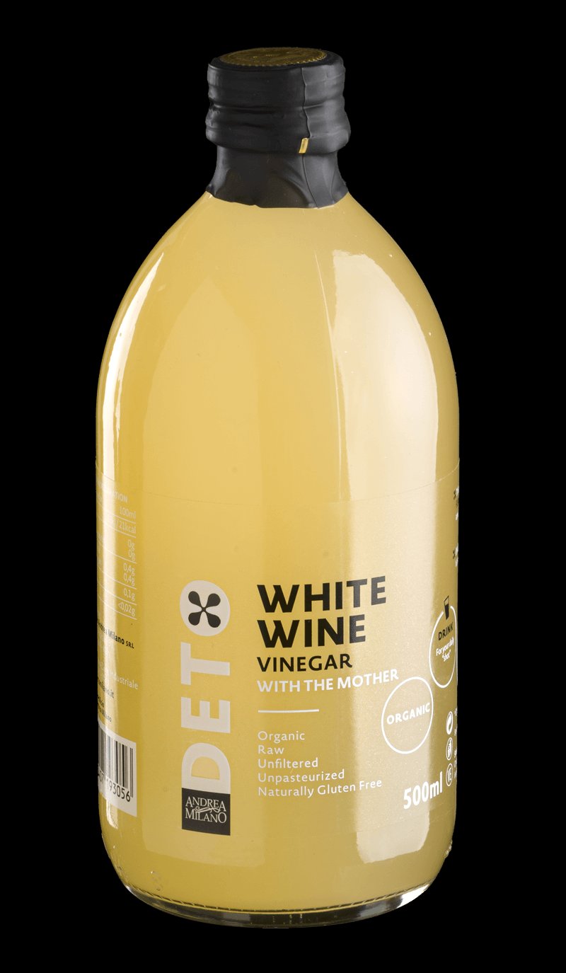 Deto organický nefiltrovaný biely vínny ocot  500 ml - 90597