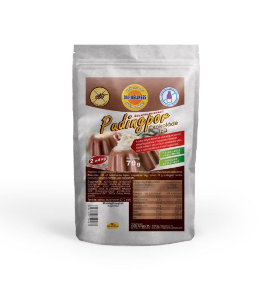 Dia-Wellness studený čokoládový puding 70 g - 52001