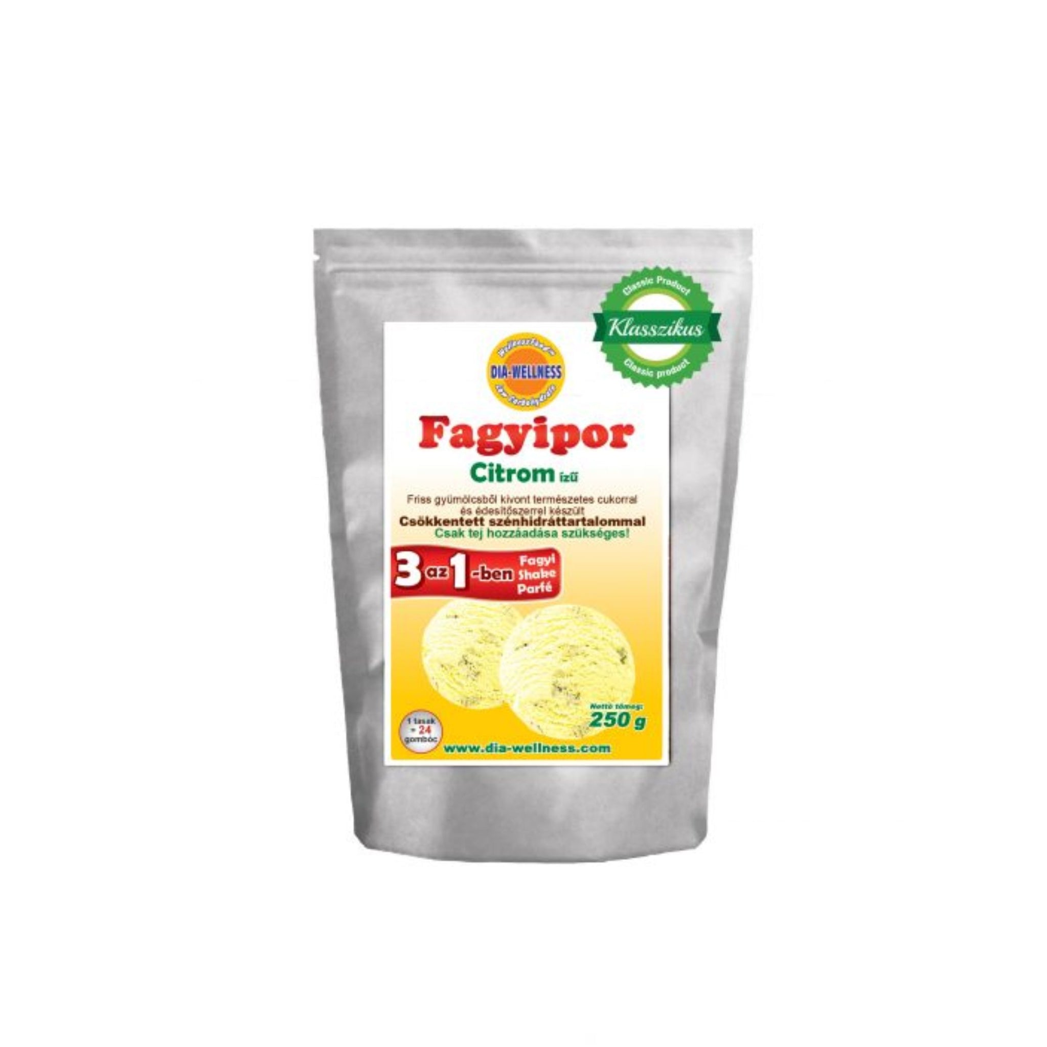 Dia-Wellness zmrzlina v prášku citrón 250 g